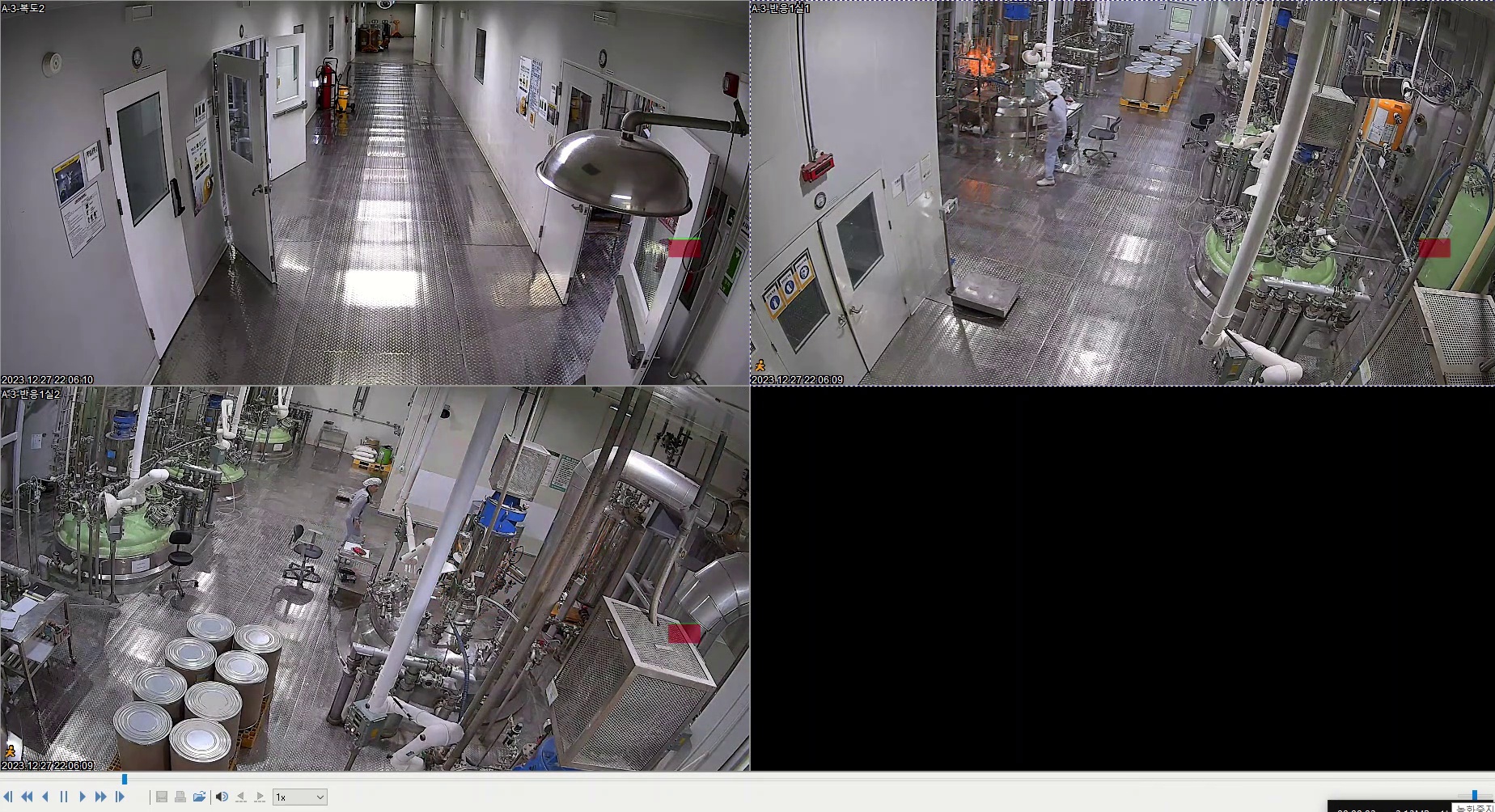 화재 동시감지(반경 15M내 카메라 3대 동시 감지)